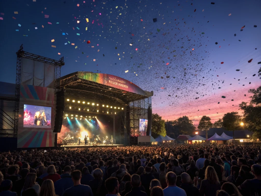 Crowd at a live concert, illustrating how to buy Coldplay concert tickets